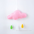 Adornos de jardín de infantes para la habitación de nubes y gotas de lluvia.